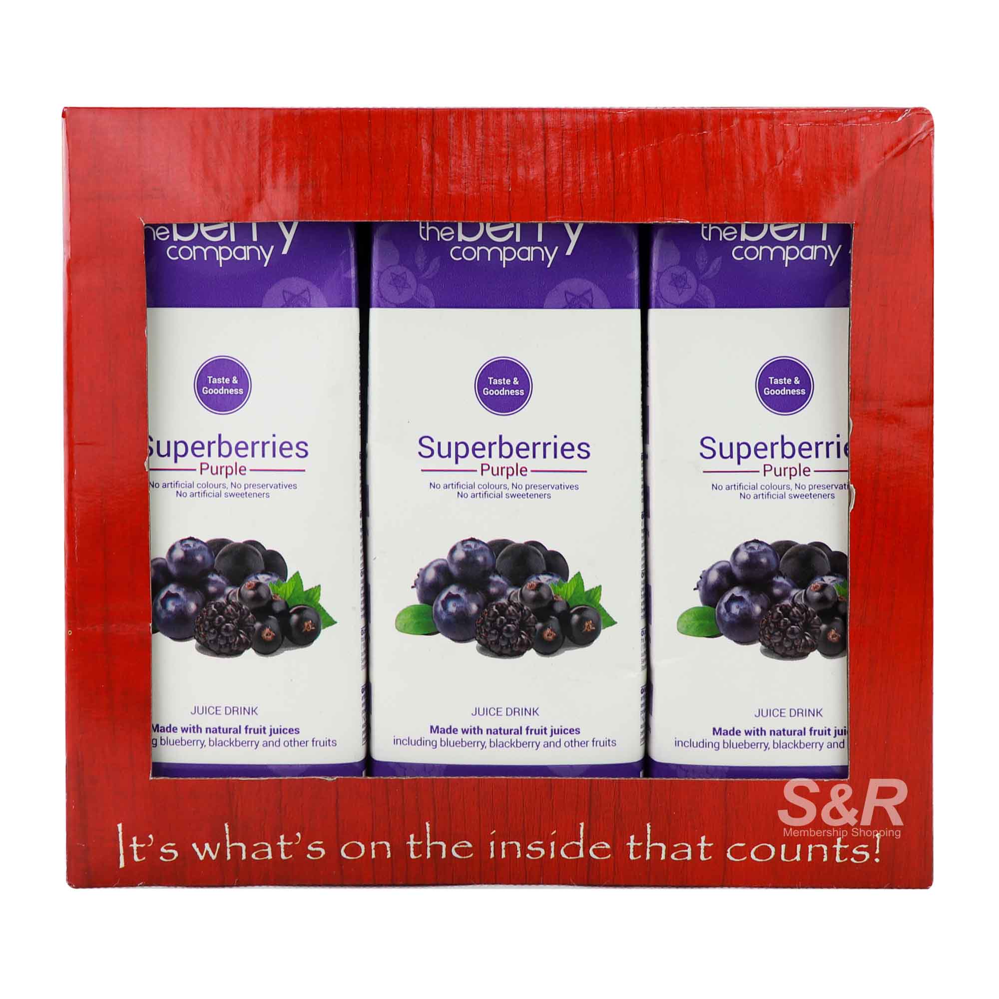 The Berry Company Superberries Purple Juice Drink 3pcs